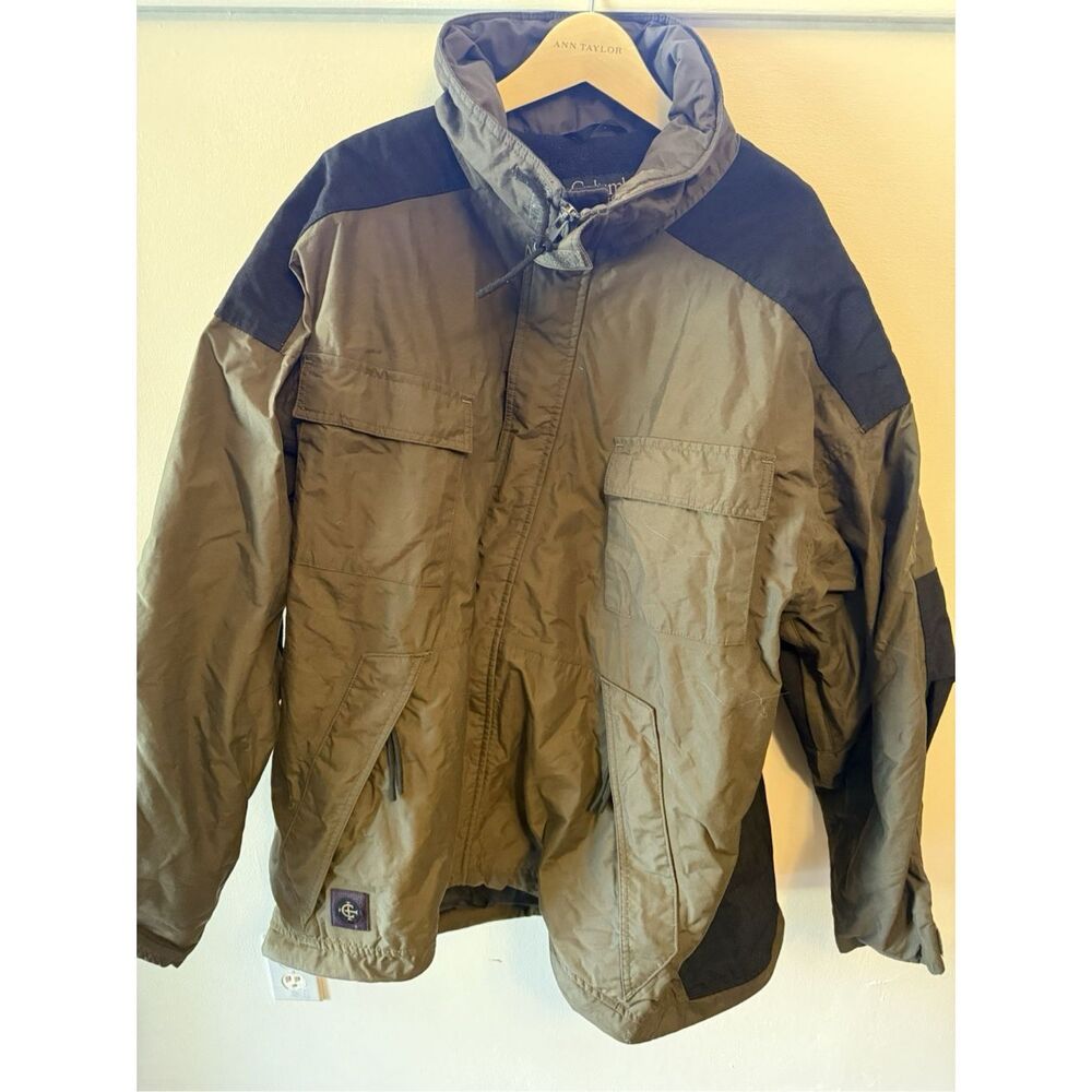 Columbia Convert Parka Jacket | Men’s XL | Olive Green Black | Fleece Lined | Wi